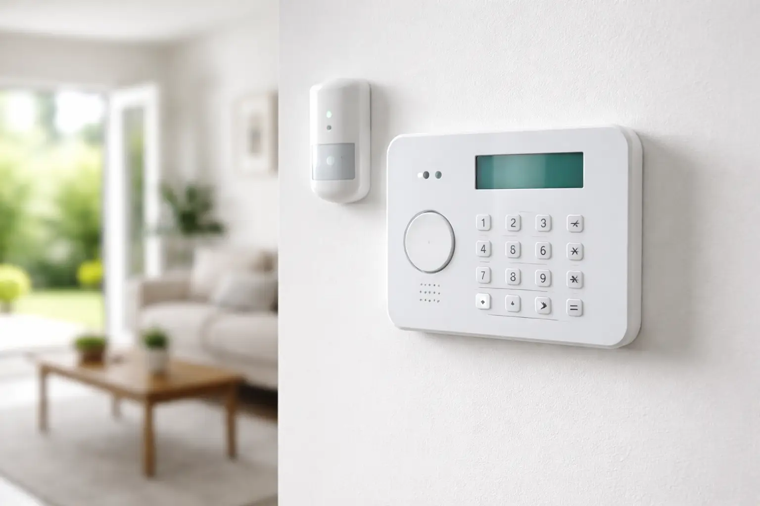 Sistema de alarma con central y sensores
