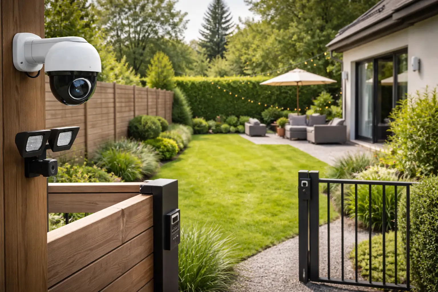 Home protected against burglary